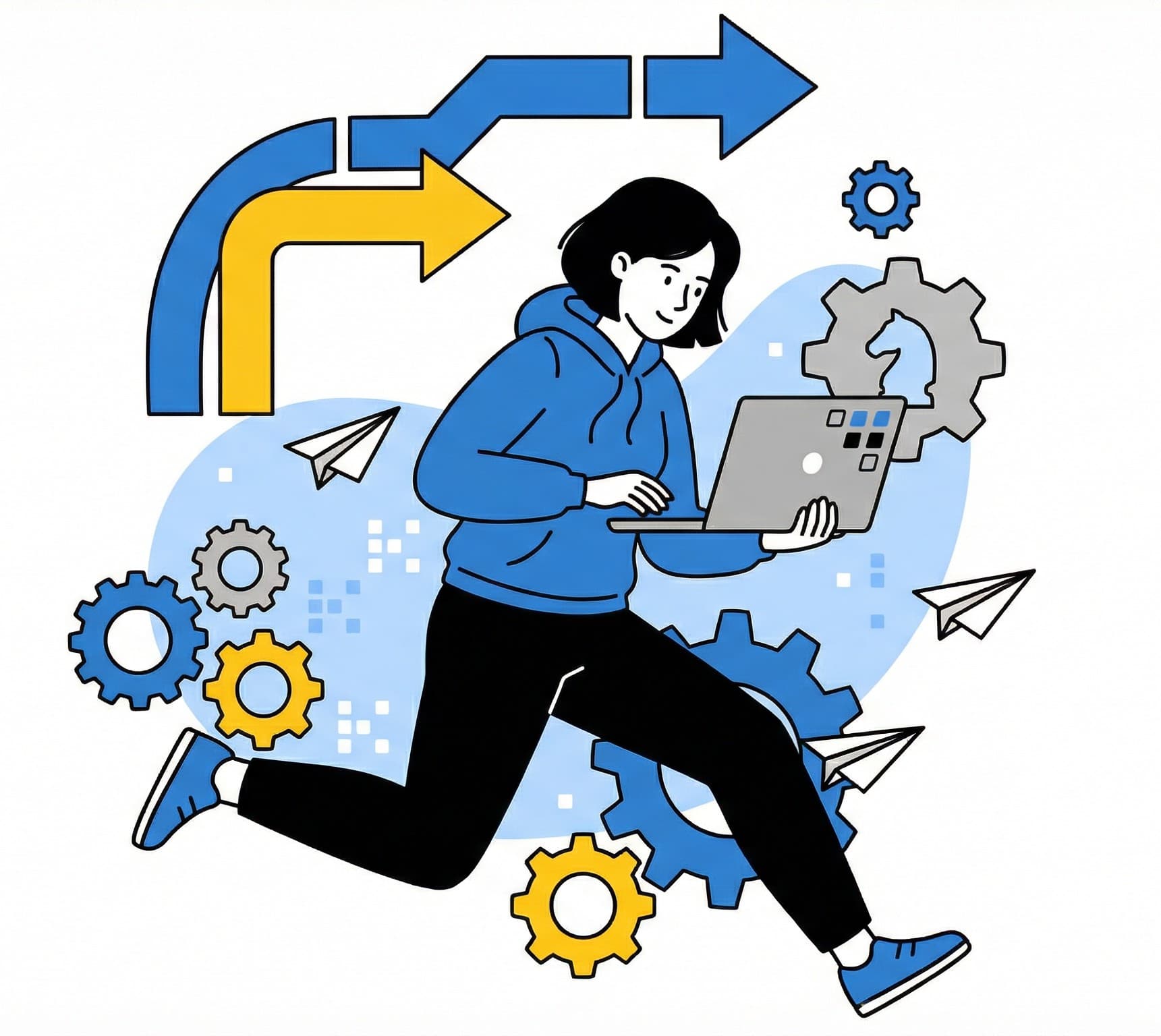 Beginner chess course illustration